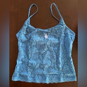Victoria's Secret Beautiful Blue Lace Camisole